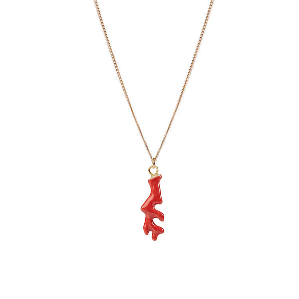 Perfectly Imperfect Small Red Coral Necklace