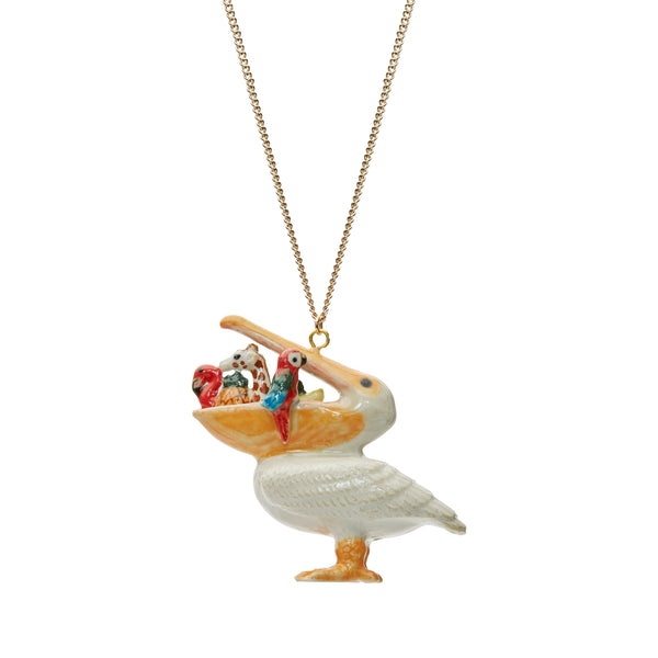 Perfectly Imperfect Small Hungry Pelican Necklace
