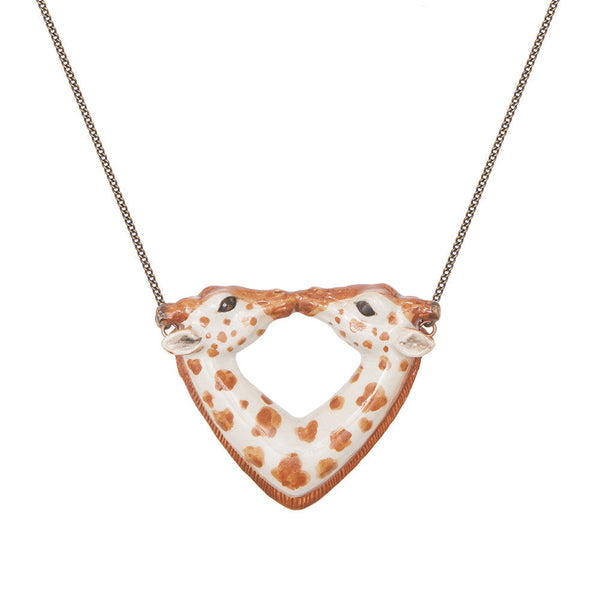 Kissing Giraffe Necklace