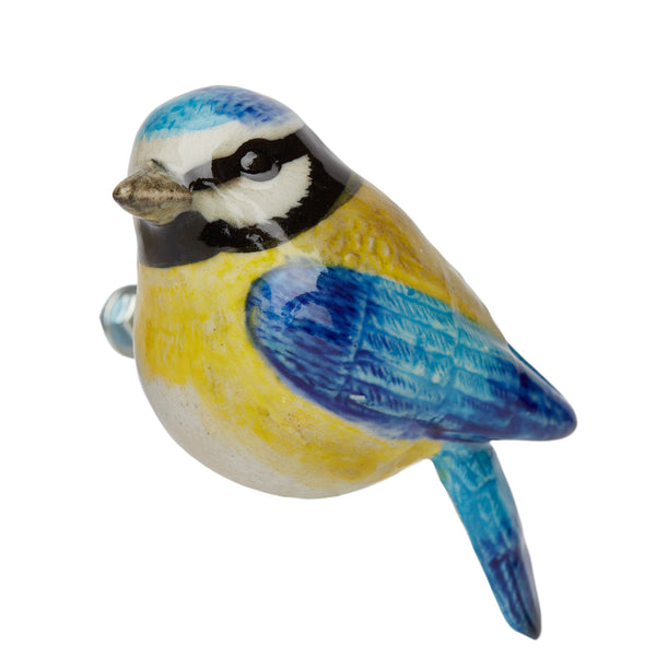 Perfectly Imperfect Blue Tit Doorknob