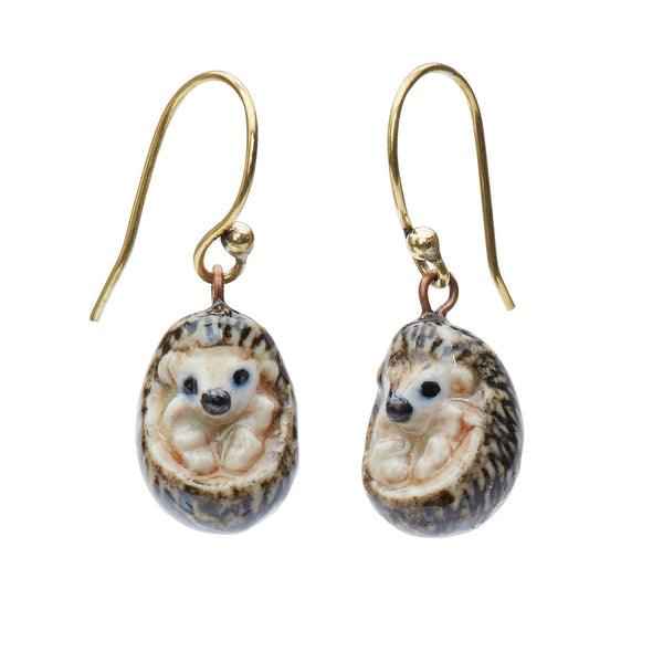 Perfectly Imperfect Baby Hedgehog Hook Earrings