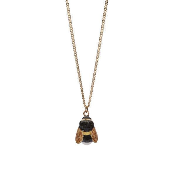 Perfectly Imperfect Tiny Bumble Bee Necklace