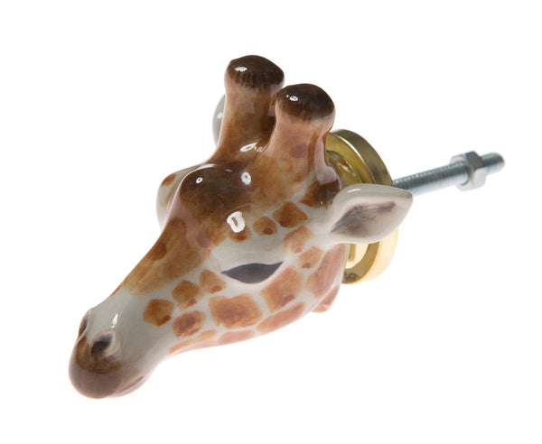 Perfectly Imperfect Giraffe Head Doorknob