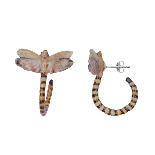 Perfectly Imperfect Dragonfly Loop Tail Earrings