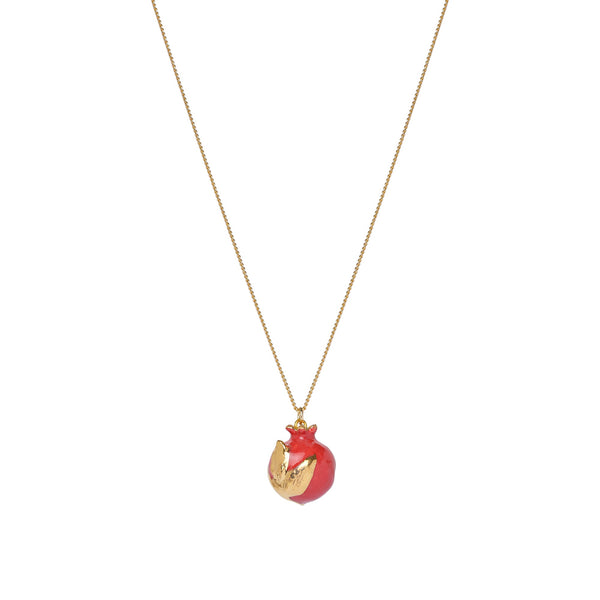 Perfectly Imperfect Golden Pomegranate Necklace