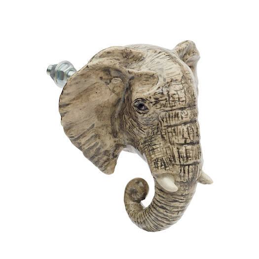 Perfectly Imperfect Grey Elephant Doorknob