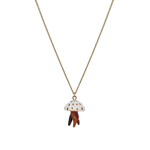 Perfectly Imperfect Red Jellyfish Necklace
