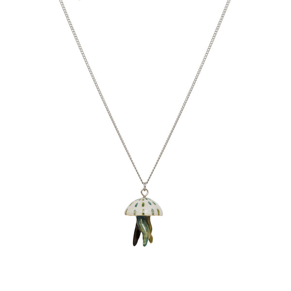 Perfectly Imperfect Green Jellyfish Necklace