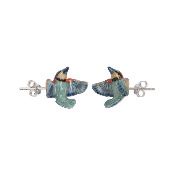 Perfectly Imperfect Bright Bee Eater Stud Earrings