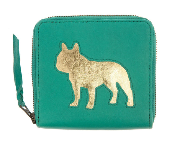 Summer Sale - Jade Leather Single Frenchie Cut Out Purse