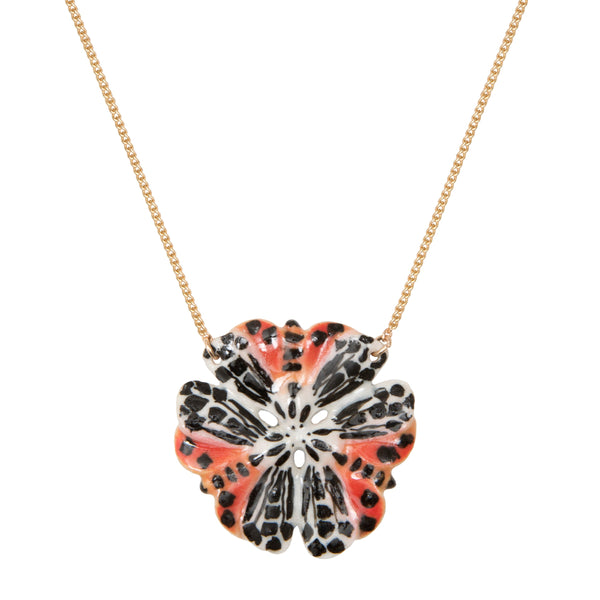 Summer Sale - Tiger Moth Flower Necklace