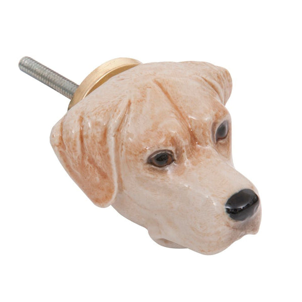 Perfectly Imperfect Golden Labrador Doorknob