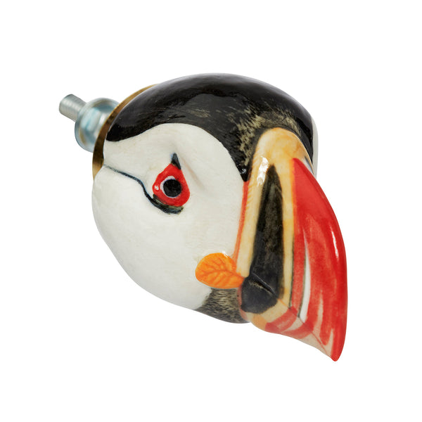 Perfectly Imperfect Puffin Doorknob