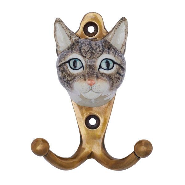 Perfectly Imperfect Grey Tabby Cat Hook