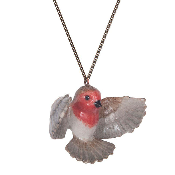 Perfectly Imperfect Flying Robin Necklace