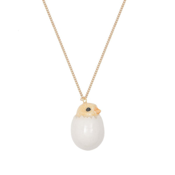 Chick and Egg Necklace