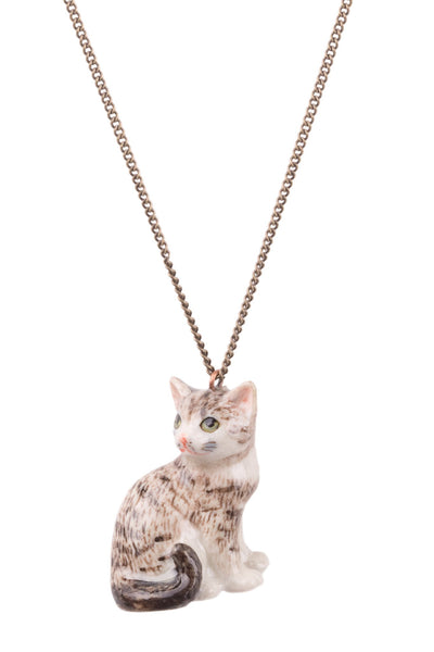 Perfectly Imperfect Tabby Cat Necklace
